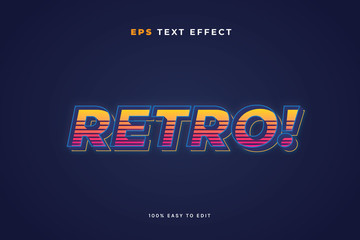 Fototapeta na wymiar Retro Text Effect