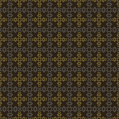 Geometric Seamless Pattern Vector | Texture Graphic | Colors: Black, Gold, Gray | Background Wallpaper For Interior Design