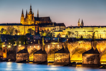 View of the city of Prague