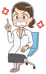 女性 医師 薬剤師 診察 診断 ドクター