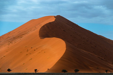 Sossosvlei desert dunes in namibia
