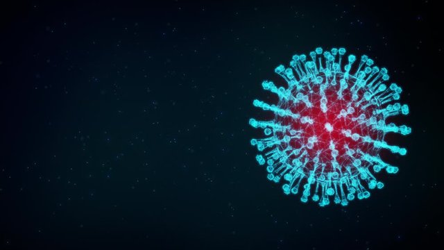 Background motion of virus evolution spread pandemic epidemic global europe italy China Coronavirus cure with drug detection scientific medical tech technology innovation laboratory diagnosis research