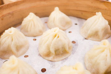 Fototapeta na wymiar Xiao Long Bao, Streamed Pork Dumplings