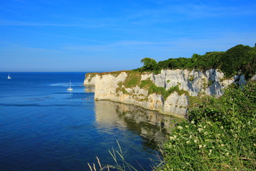 Fototapeta na wymiar Old Harry Rocks cliffs on the southern coast of England