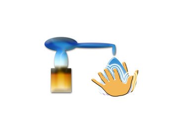 Limpieza de manos para prevenir contagio de coronavirus.