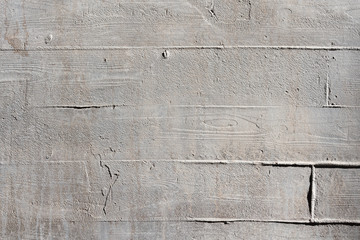 Naklejka premium Background and texture image of casted concrete wall with horizontal marks from wood boards