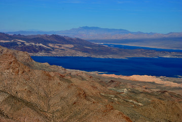 Lake Mead on the border of Arizona and Nevada USA North America