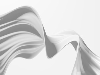 White abstract liquid wavy background