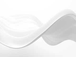 White abstract liquid wavy background