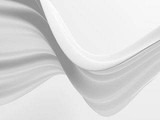 White abstract liquid wavy background
