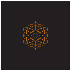 mandala vector logo icon illustration