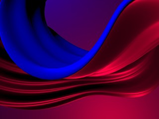 Colorful Liquid metallic wavy background
