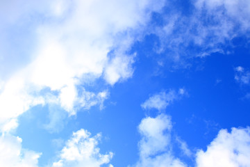 blue sky and white clouds