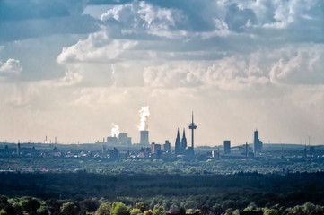 Köln Skyline mit Umland