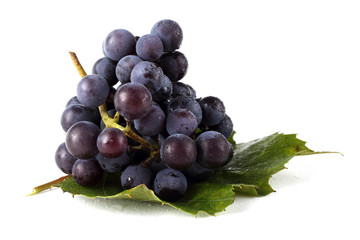 Grape on leaf