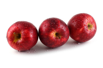 Apples isolated on white