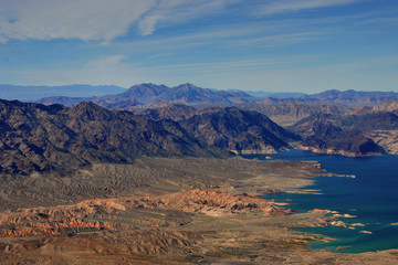 Lake Mead on the border of Arizona and Nevada USA North America