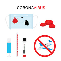 Coronavirus Icon Vector for Infographic. CoV-2019 prevention, coronavirus symptoms.