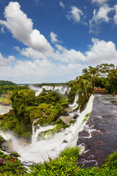The fantastic roaring Iguazu Falls