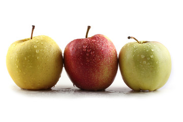 Different color apples