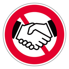 SYMBOLE POIGNÉE DE MAIN_PANNEAU INTERDICTION © kazy