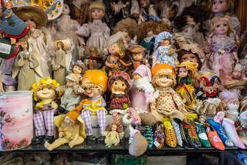Assisi, Italy. Dolls of all kinds.