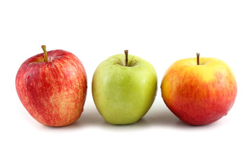 Different color apples