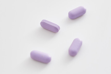 Obraz na płótnie Canvas medical pills on blur background. .