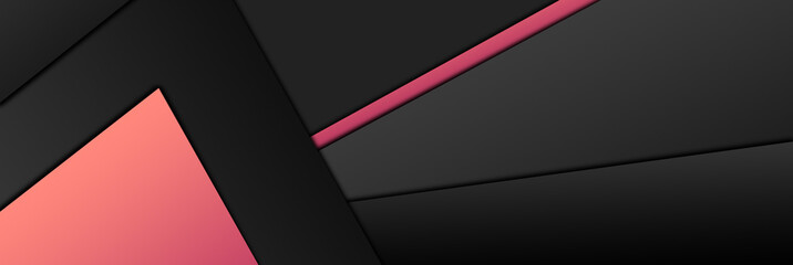 Modern material design, color paper composition, abstract banner and background.