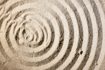 Fototapeta na wymiar Sand circles