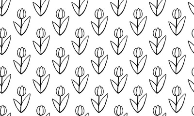 set of simple summer flowers drawings. abstract flower illustration. hand drawn vector art.