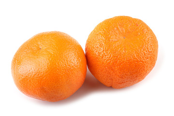Mandarin oranges isolated on white