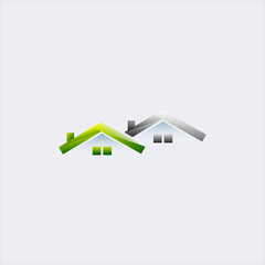 vector home real estate logo design template