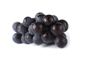 Wine grape isolated on white