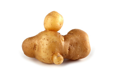 Funny ugly potato