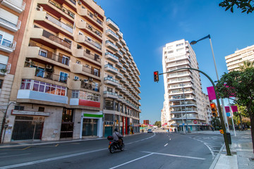 Streets of Huelva city