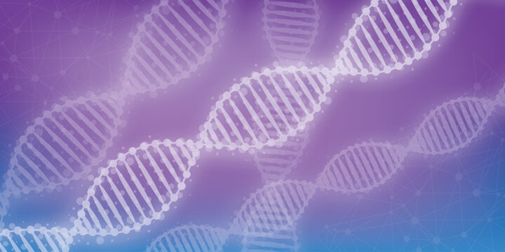 DNA chromosome concept. Science technology vector background 