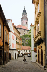 Fototapeta premium A walk through the fabulous city of Cesky Krumlov
