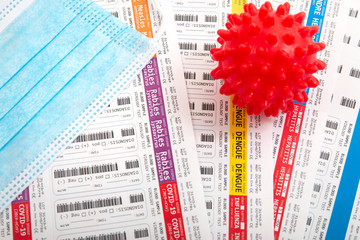 Lab virus blood test concept