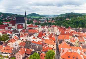 Naklejka premium A walk through the fabulous city of Cesky Krumlov