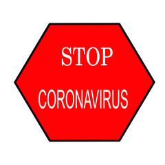 stop coronavirus  covid 19 illustration vector