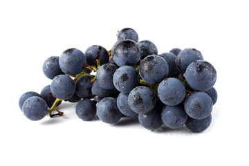 Wine grape isolated on white