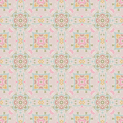 Trendy bright color seamless pattern in pink and blue for decoration, paper wallpaper, tiles, textiles, neckerchief, pillows. Home decor, interior design, cloth design.