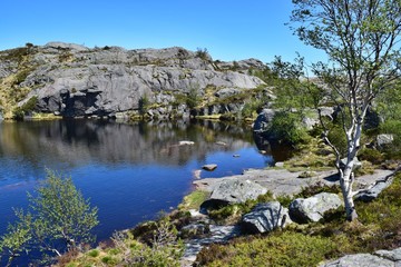 Fototapeta na wymiar Pulpit Rock , Preikestolen , Norway Fjords , 