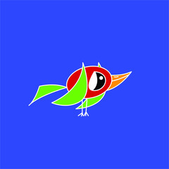 Obraz premium abstract bird logo