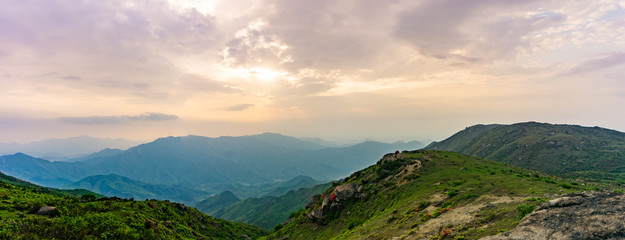 panorama of the mountains