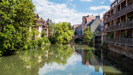 Fototapeta premium Pegnitz river, Nuremberg