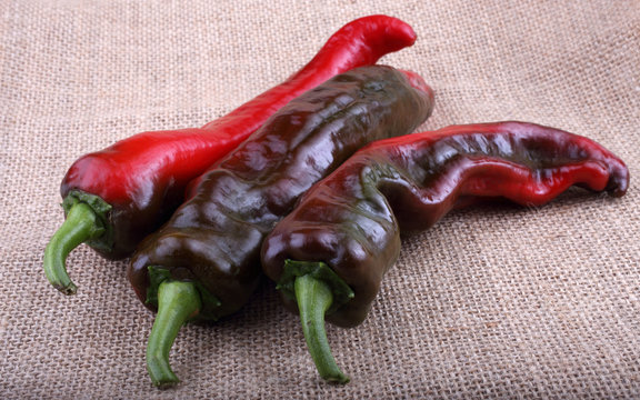 Hot peppers on bagging