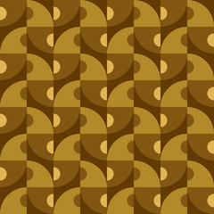 Repeated geometric forms. Abstract vector seamless pattern.