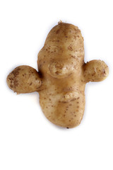 Funny ugly potato